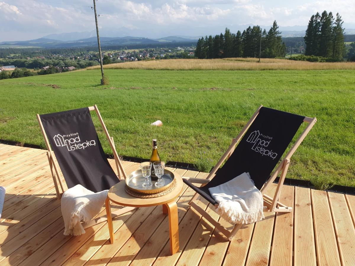 Przystan Nad Listepka Domek Nowoczesna Stodola Z Widokiem Na Tatry, Gorce I Pieniny Łopuszna Exterior foto